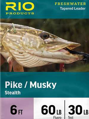 Rio stealth Pike and Musky Leaders Specialty Fly Fishing Leaders - Furled, Wire Etc.
