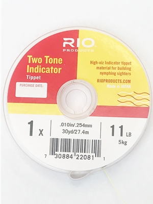Rio Two Tone Indicator Tippet Specialty Fly Fishing Leaders - Furled, Wire Etc.