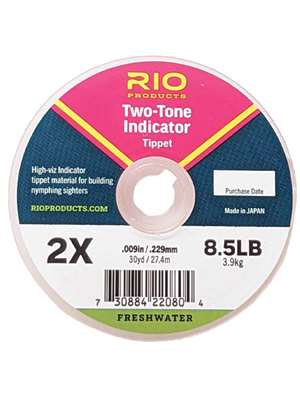 Rio Two Tone Indicator Tippet Specialty Fly Fishing Leaders - Furled, Wire Etc.