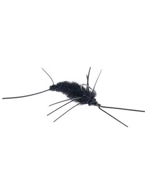 Blaine Chocklett's Rubber Legs Game Changer- black Smallmouth Bass Flies- Subsurface