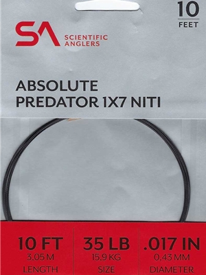 Scientific Anglers Absolute Predator 1 X 7 NiTi wire bite tippet Specialty Fly Fishing Leaders - Furled, Wire Etc.
