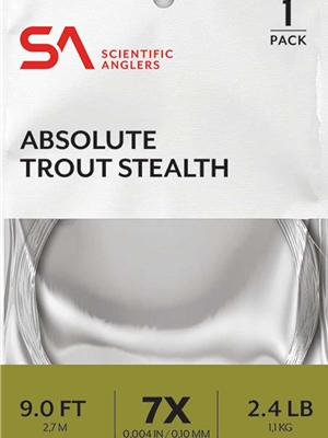 Scientific Anglers Absolute Trout Stealth Leaders Standard Fly Fishing Leaders - Trout  and  Bass