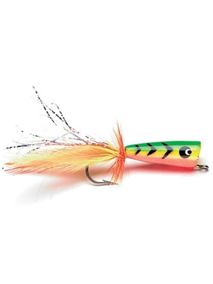 saltwater peacock popper dorado flies for saltwater, pike and stripers
