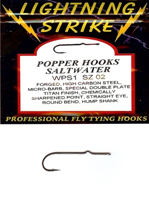 lightning strike saltwater popper hooks saltwater fly tying hooks