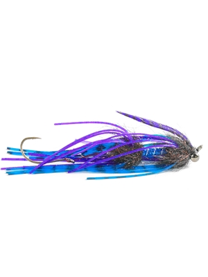 Sili Leg Intruder- black/blue michigan steelhead and salmon flies