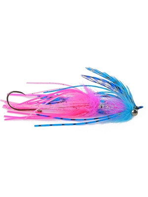 Sili Leg Intruder- pink/blue michigan steelhead and salmon flies