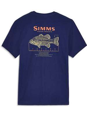 Simms Bass Ruler T-Shirt Simms T-Shirts