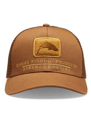 Simms Double Haul Trout Icon Trucker Hat- cobia Fly Fishing Hats at Mad River Outfitters