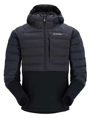 Simms Men's Exstream Insulated Pullover Hoody- black Mad River Outfitters Men's Outerwear