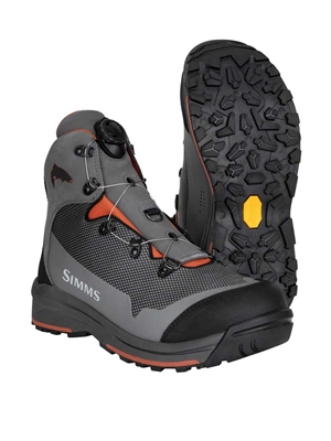 Simms Guide Boa Wading Boots- Vibram soles New from Simms