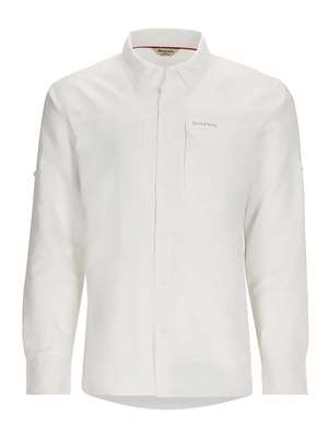 Simms Guide Shirt- White Men's Fly Fishing Shirts at Mad River Outfitters