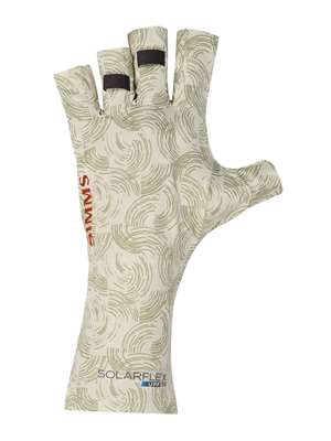 simms solarflex sungloves half moon pale pine Fly Fishing Gloves at Mad River Outfitters