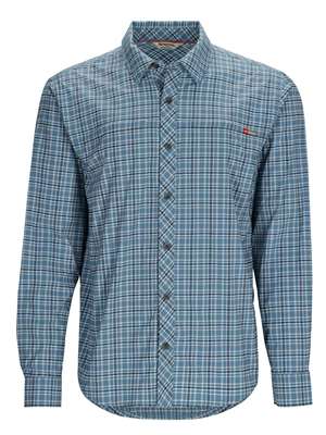 Simms Stone Cold Shirt- Midnight Plaid Men's Fly Fishing Shirts at Mad River Outfitters