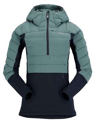 Simms Women's Exstream Insulated Pullover Hoody- avalon teal Shop great fly fishing gifts for women at Mad River Outfitters
