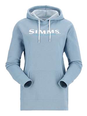Simms Women's Logo Hoody- cornflower mad river outfitters women's sweaters and vests