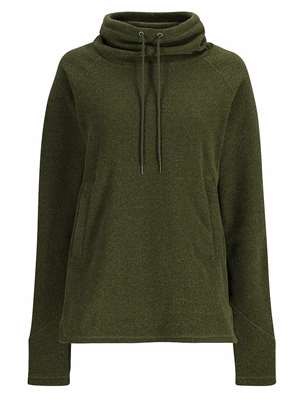 Simms Women's Rivershed Sweater- riffle green heather Women's Fly Fishing and Outdoor related Outerwear at Mad River Outfitters