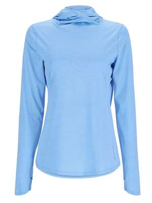 Simms Women's Solarflex Hoody- Cornflower Heather mad river outfitters Women's Shirts/Tops