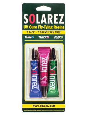 Solarez Fly Tie 3 Pack UV Resin at Mad River Outfitters