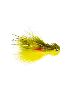 Sabota's Swimmin' Jimmy in Olive / Yellow Modern Streamers - Sculpins