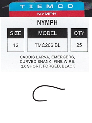 Tiemco 206BL Fly Hooks fly tying nymph hooks