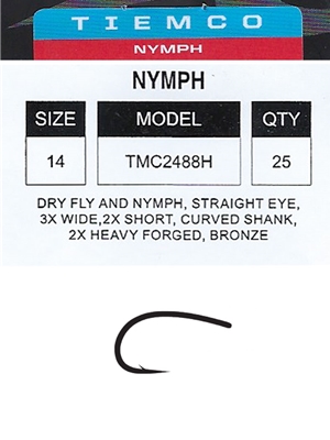 tiemco 2488h fly hooks dry fly hooks