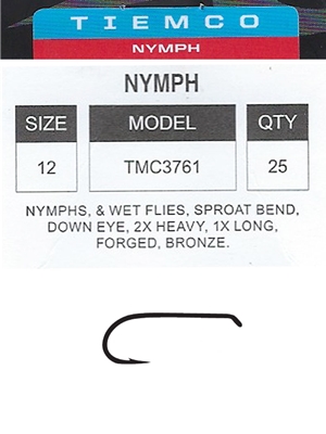 tiemco 3761 fly hooks fly tying nymph hooks