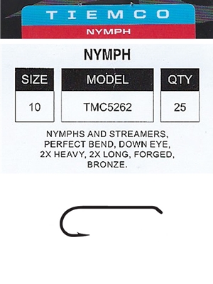 tiemco 5262 fly hooks fly tying nymph hooks