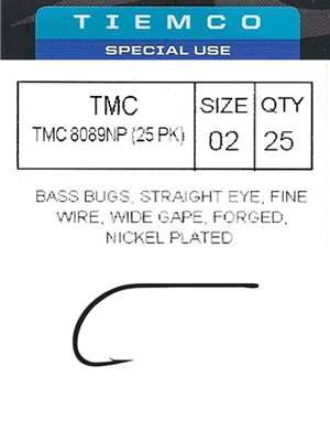 tiemco 8089 NP bass bug hook