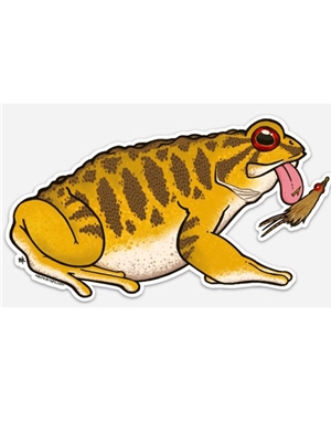 Nate Karnes Toad Smallmouth Decal Nate Karnes Art- Pig Fish Stickers