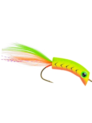 Todd's Wiggle Minnow fly firetiger Largemouth Bass Flies - Surface  and  Divers