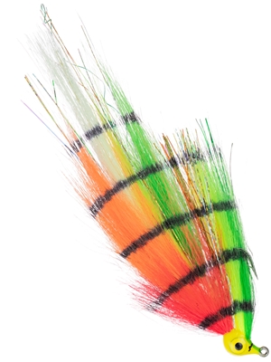 Warpath's Tomahawk fly- firetiger musky flies