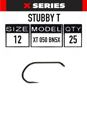 Umpqua XT050 BN5X Stubby T Fly Hooks dry fly hooks
