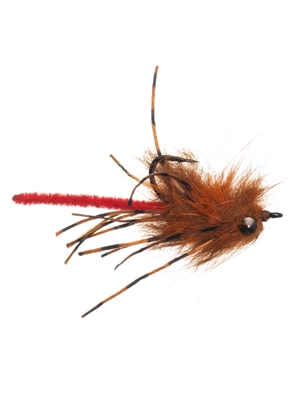 Wabbit Worm Carp fly orange Flies