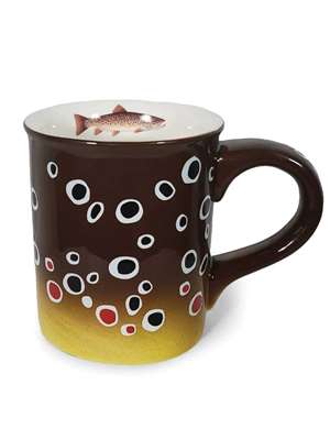 Brown Trout Stoneware Mugs available at Mad River Outfitters Shop great fly fishing gifts for women at Mad River Outfitters
