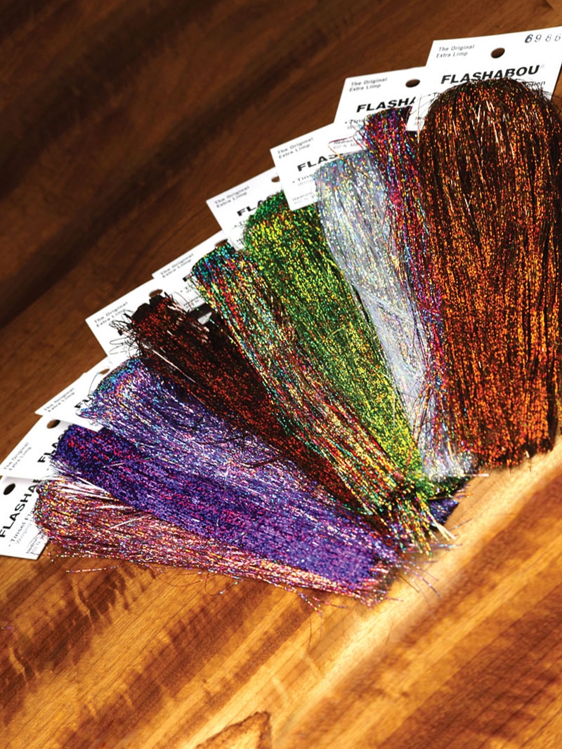 Holographic Tinsel Fly Tying 9 Colors 18 Packs Flashabou Flash Jig Lure 