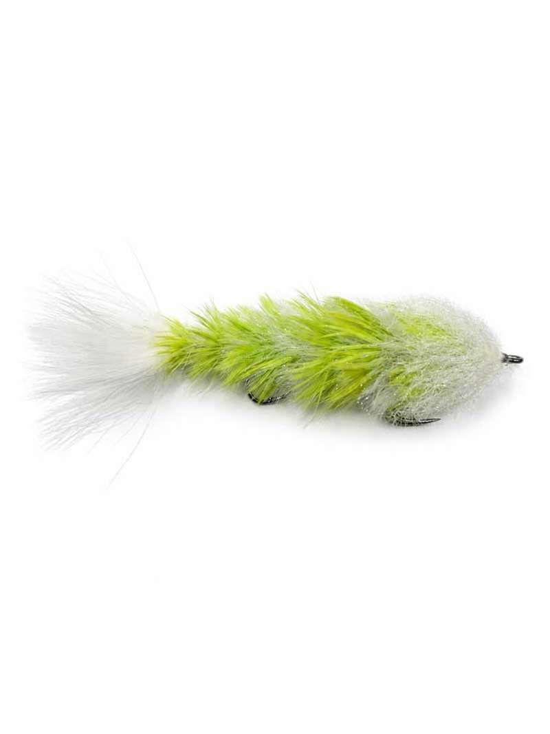 Chocklett's Feather Game Changer- 5" Chartreuse/White