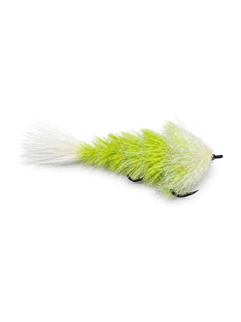 Chocklett's Feather Game Changer- 4" Chartreuse/White