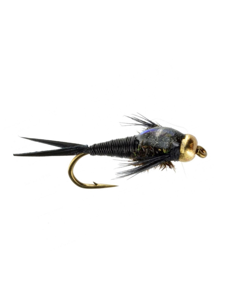 6 Pack BARBLESS Black Copper John Size Choice Jig Flies Nymph Fishing Flies