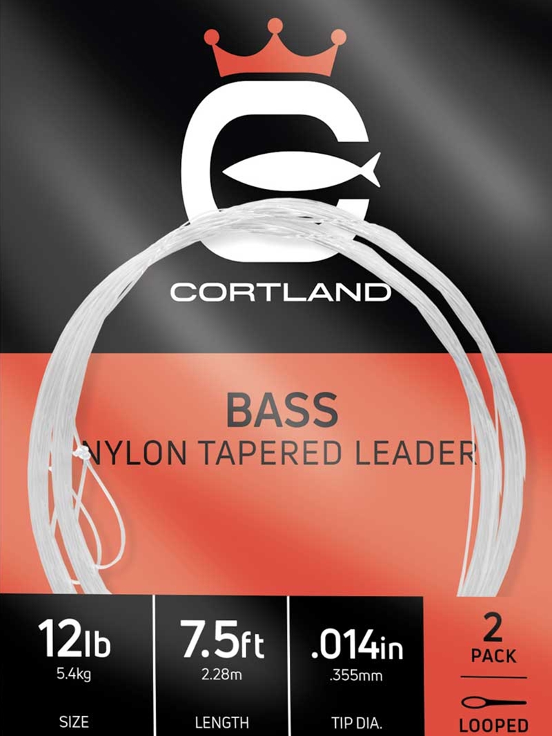 Cortland 7 1/2' Bass Tapered Leaders