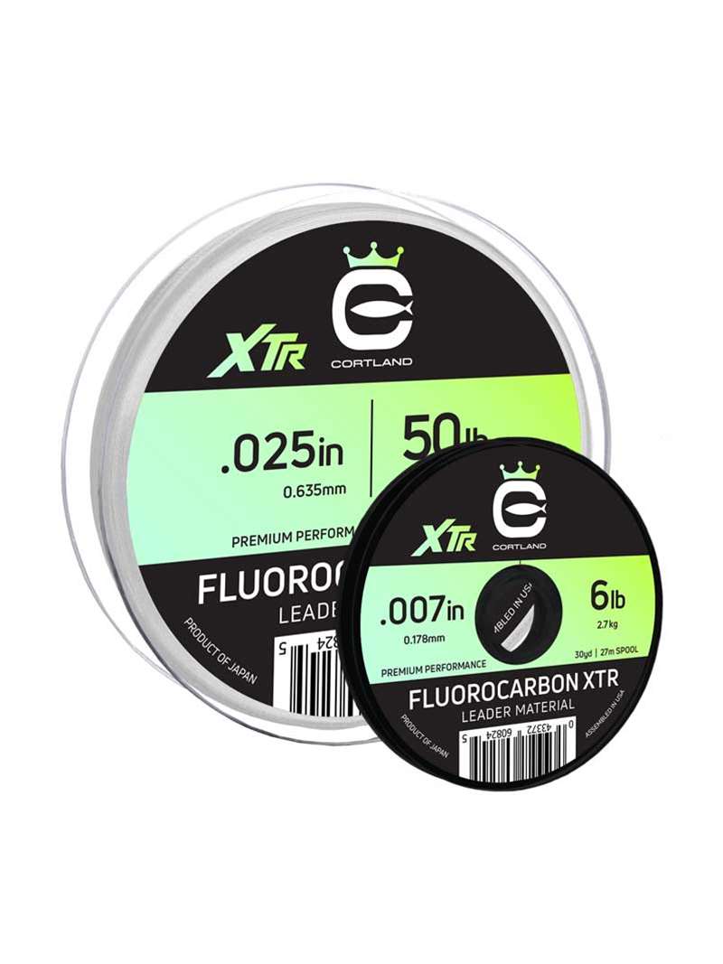 Cortland Fluorocarbon Tapered Leader 9ft - 7X