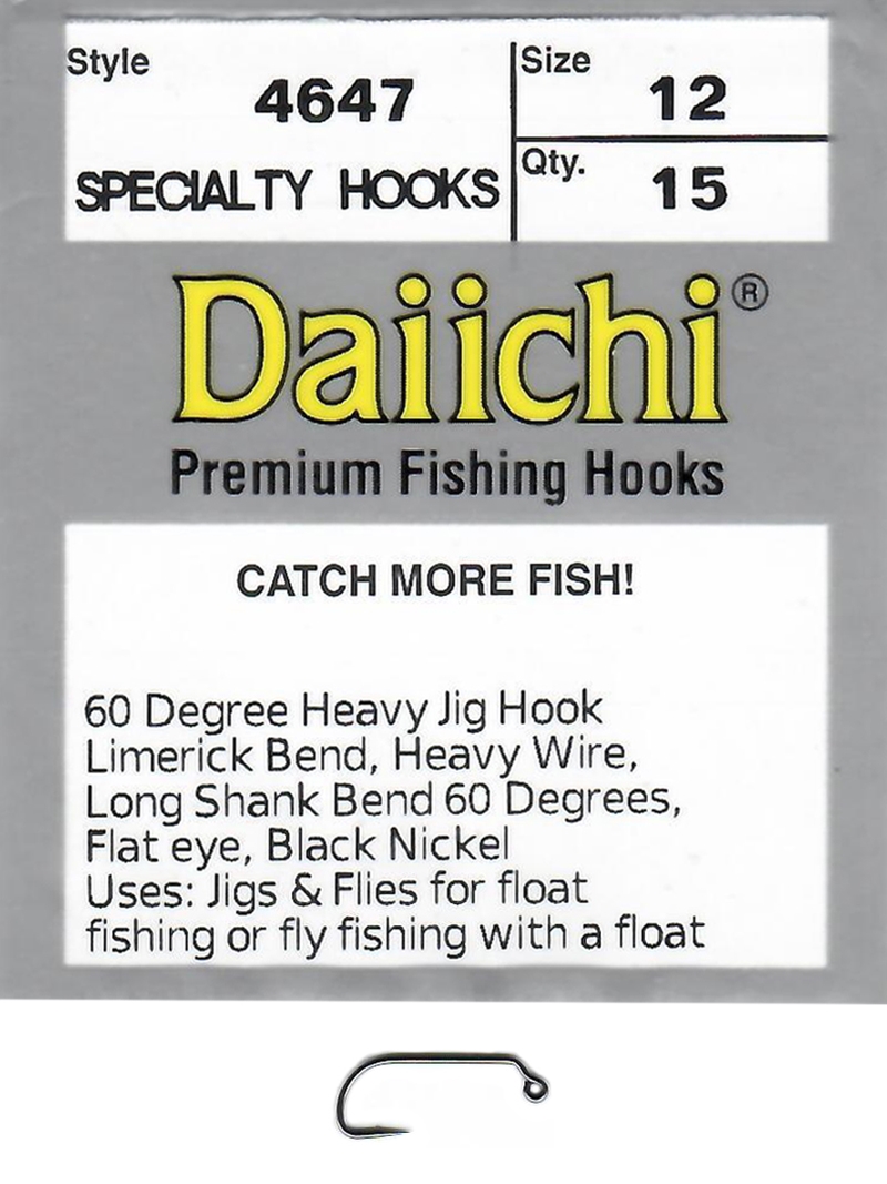 Daiichi 4647 Heavy Wire Jig Hooks 14