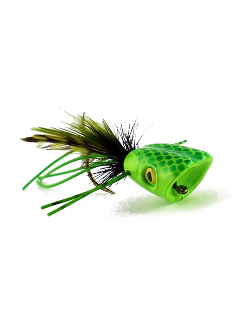 Double Barrel Popper- Green/Chartreuse