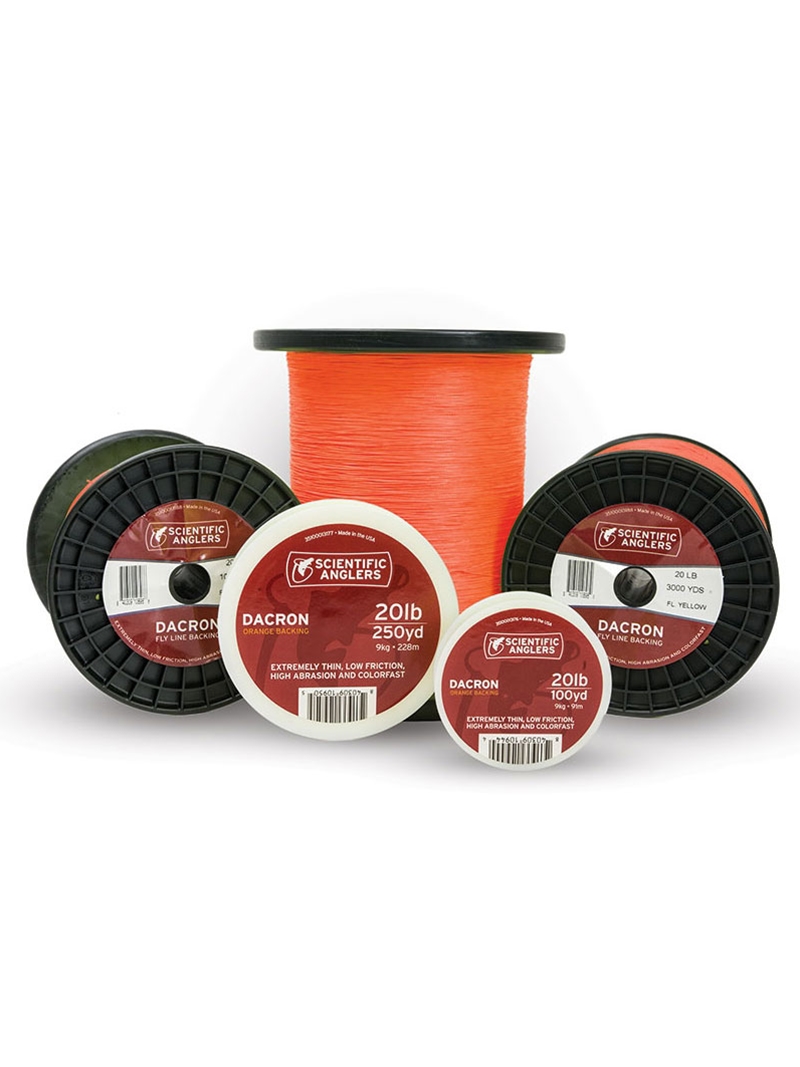 SA Fly Line Backing- 20lb orange