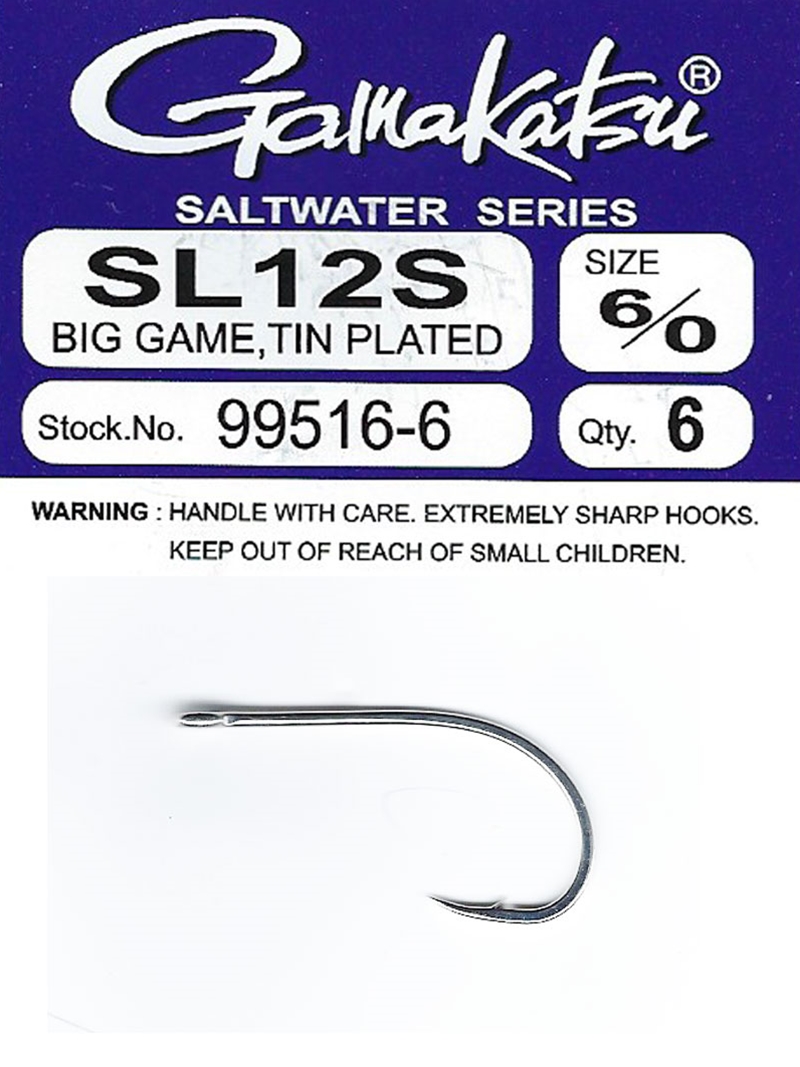 Gamakatsu SL12S Big Game Wide Gap Saltwater Series Fly Hook – Fly