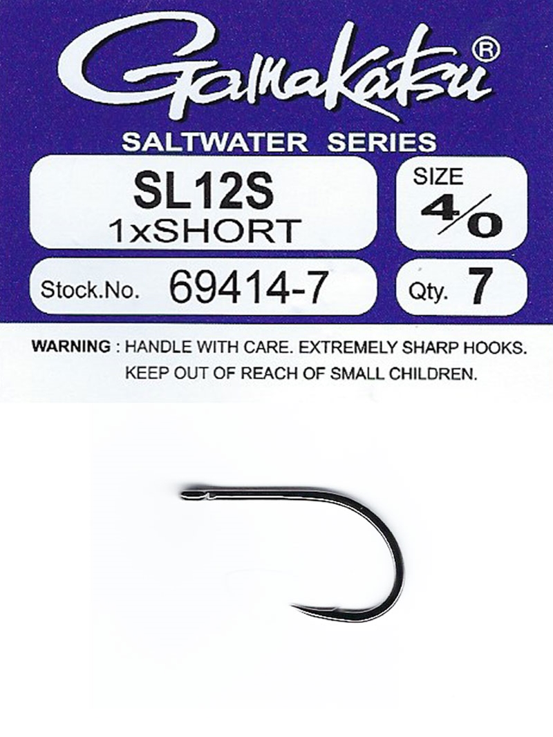 Gamakatsu SL12-S 1X Short Fly Hooks