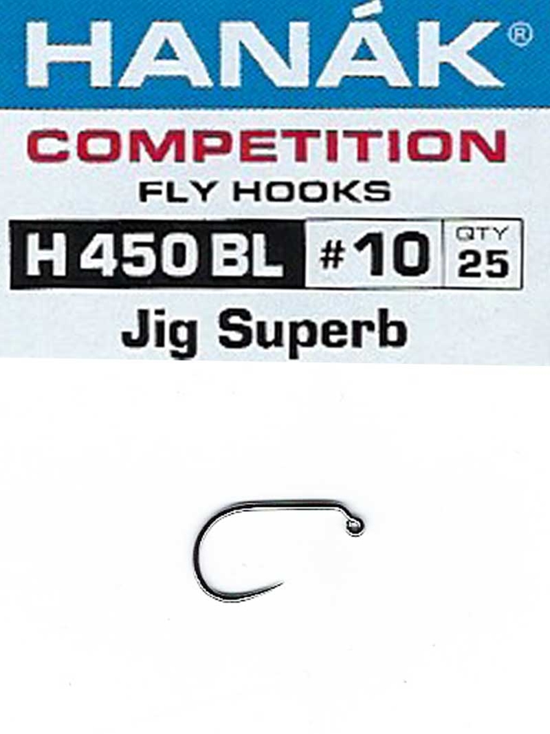 450BL JIG 50 NYMPH fly tying hooks sierra competition series #16 #14 #12 #10 