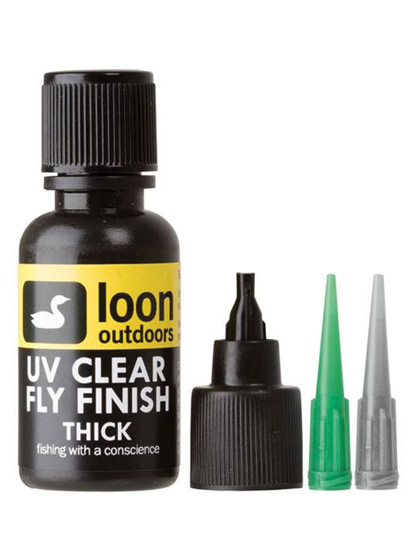 Loon Outdoors Fluorescing UV Clear Fly Finish – 1/2 Oz UV Cure Resin For Fly Tying (LN120, Made In USA)