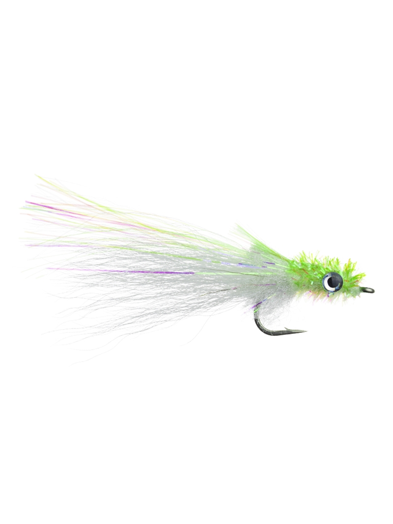 Mini Murdich Minnow Fly- Chartreuse/White