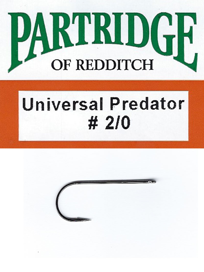 PARTRIDGE UNIVERSAL PREDATOR X CS86X FLY TYING HOOKS FOR PIKE FLIES MICRO  BARB