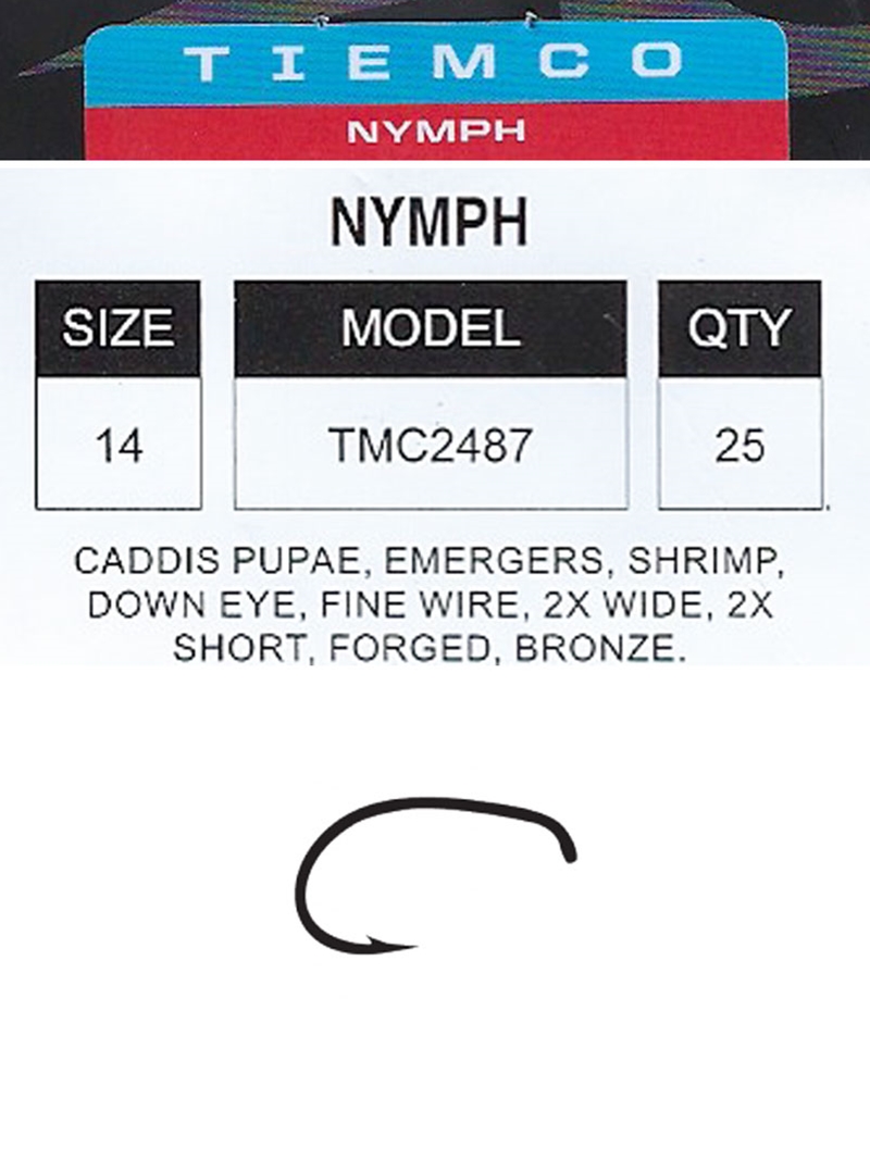 Umpqua TIEMCO Fly Tying Hooks TMC 2487 (100 Pk) 18 Clearance Was